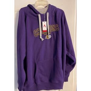 Los Angeles Lakers 2020 NBA Champions Purple Hoodie New With Tags Size XL